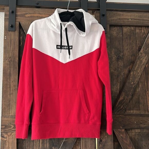 Hollister Guys Colorblock Box Logo Hoodie Guys - Picture 2 of 9